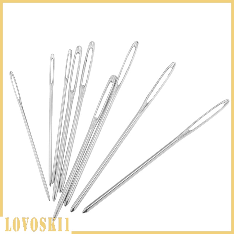 [LOVOSKI1]9pcs Metal Large Eye Blunt Needles Yarn Needles for Knitting Crochet Project