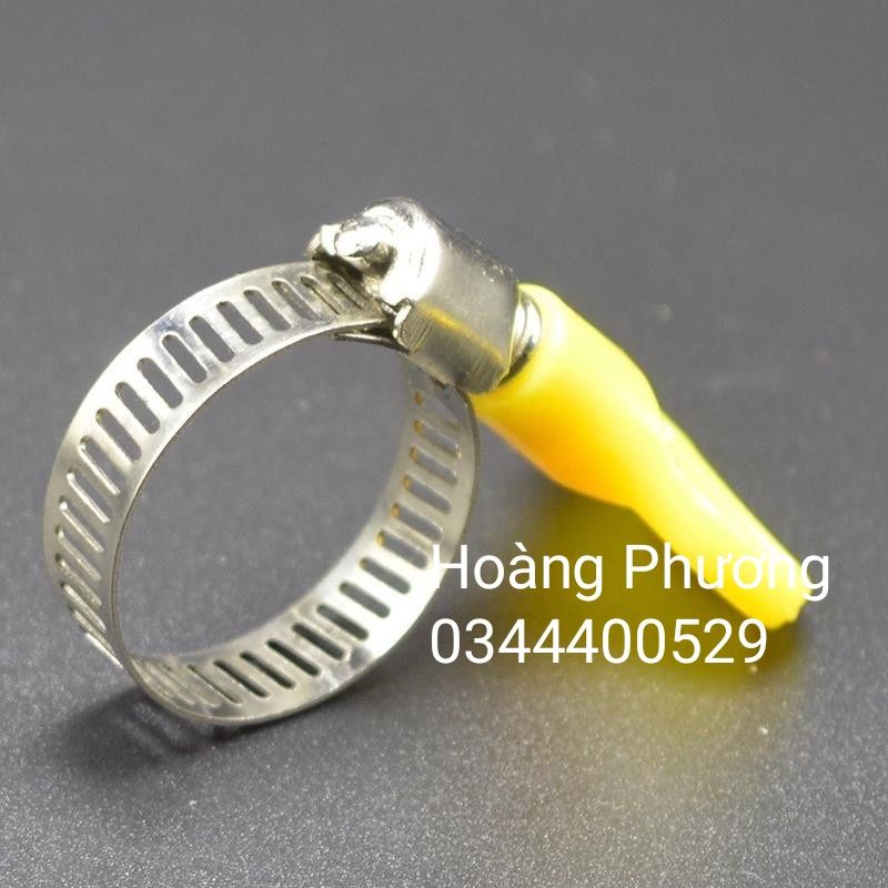 Đai siết inox có tay vặn nhựa tiện dụng