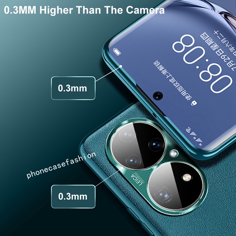 Ốp Điện Thoại Da Chống Sốc Màu Trơn Sang Trọng Cho Huawei Nova 9 Se Pro P50 Honor 60 50 Pro
