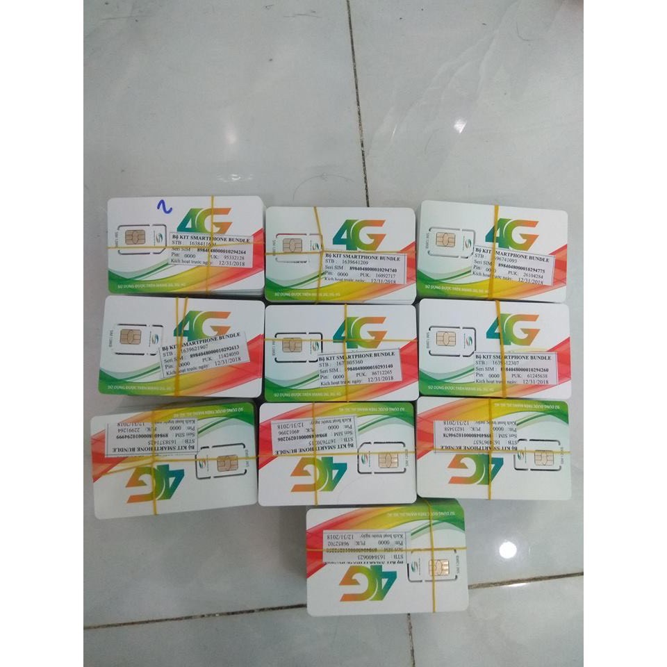 Sim 4G Viettel D500 trọn gói 1 năm ( 4GB / tháng - Gói D500 )