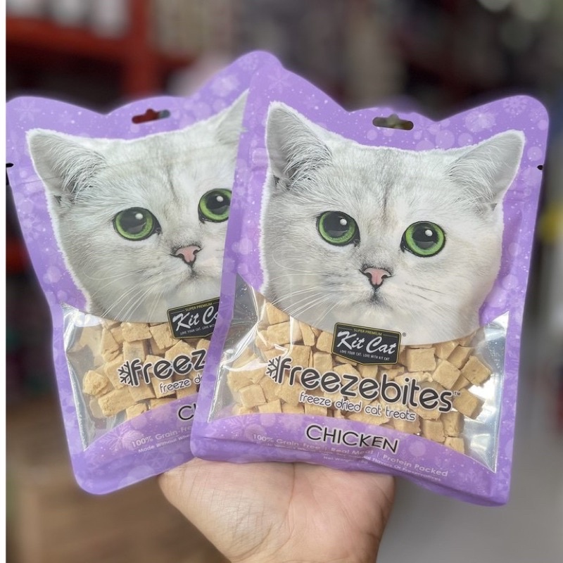 Snack thưởng sấy lạnh Cao cấp KITCAT FREEZE BITES GÓI cho mèo 15gr