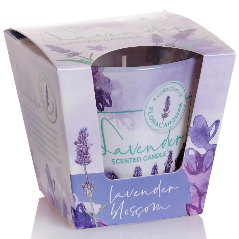 Ly nến thơm tinh dầu Bartek Lavender 115g QT5351 - oải hương, bạc hà, thơm phòng, khử mùi (giao mẫu ngẫu nhiên)
