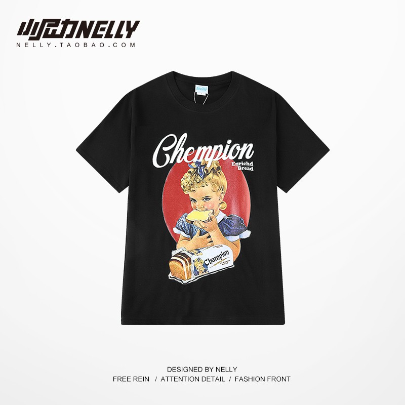 ẢNH THẬT_CHÍNH HÃNG_ÁO PHÔNG NELLY CHAMPION OVERSIZE UNISEX