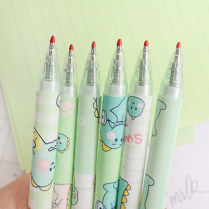 Bút Nước 0.5mm Hình Khủng Long Hoạt Hình Dễ Thương