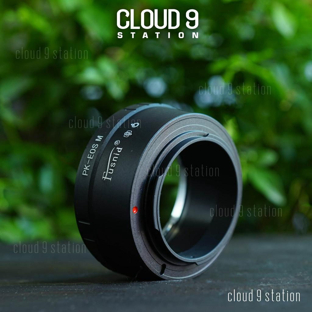 Ngàm chuyển PK-EOSM cho ống kính MF - Pentax ngàm K sang máy ảnh Canon EOS M ( hãng FUSNID )