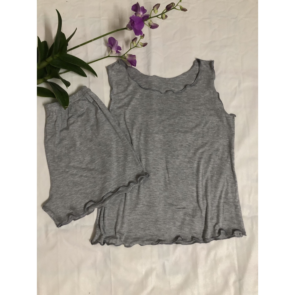 Đồ Bộ Mặc nhà ,đồ bộ thun sát nách, 3 size, 40-65kg, Cotton lụa 4 chiều, mát mịn thấm mồ hôi | BigBuy360 - bigbuy360.vn