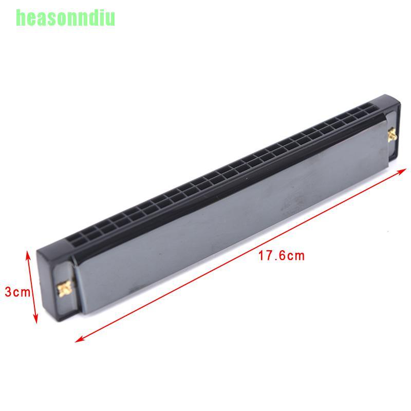 Kèn Harmonica Tremolo 24 Lỗ Màu Vàng / Đen Âm Trầm Ấm