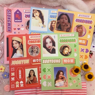 [HÀNG CÓ SẴN] - REDVELVET STICKER PACK / HÌNH DÁN A5
