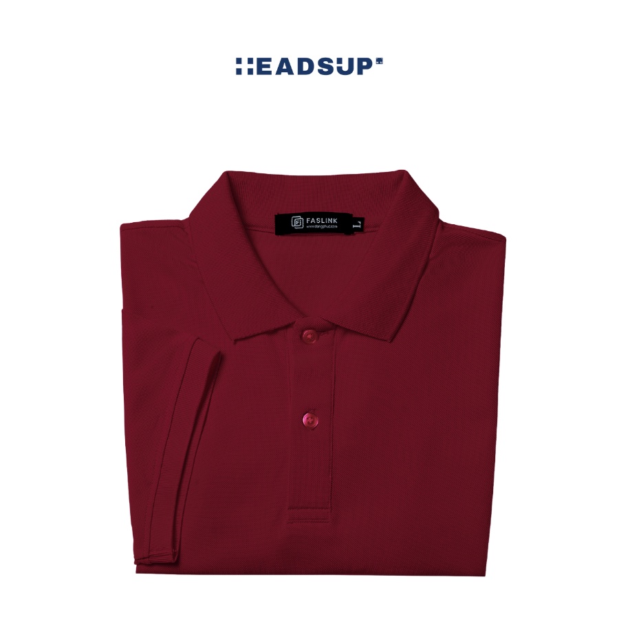Áo polo nam cổ bẻ form đẹp Heasup - Đỏ Đô