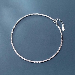 Lắc chân bạc Sequin H.A.S trơn sáng đơn giản - HLC5