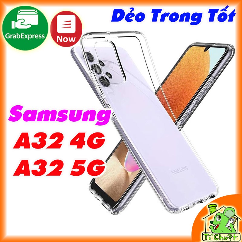 [Loại Tốt][Ảnh Thật] Ốp lưng Samsung A32 4G/ A32 5G Silicon Dẻo Trong Suốt