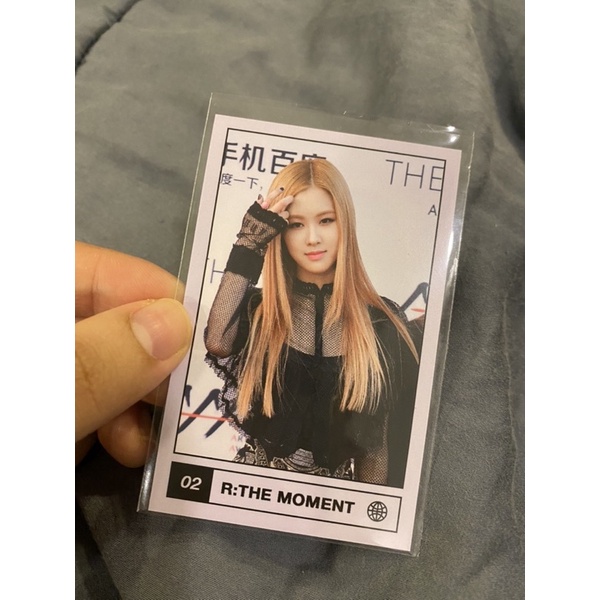 Card Rosé The moment được chọn mẫu fansite