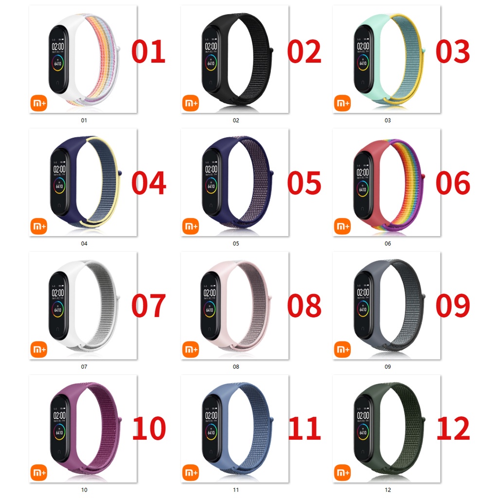 Dây Đeo Tay Thay Thế Bằng Nylon Cho MI Band 4 MI Band 6 MI Band 5 MI Band 3 Xiaomi MI Band 4 Miband 3 4 5 6 XIAO MI Band