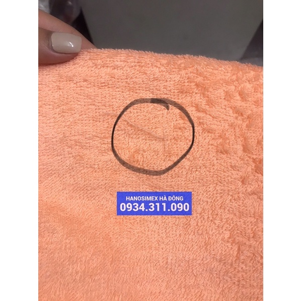 Khăn tắm 65x135cm x250gr Hanosimex sợi bông 100% cotton xuất Nhật dư, lỗi