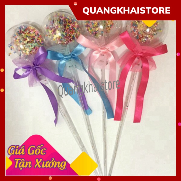 Gậy chiếu sáng Quả cầu pha lê/ Gậy thắp sáng ngôi sao 5 cánh -  gậy công chúa phát sáng