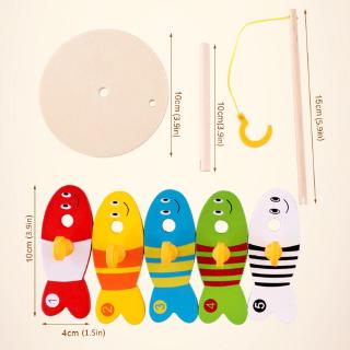 Bộ đồ chơi câu cá bằng gỗ cho bé