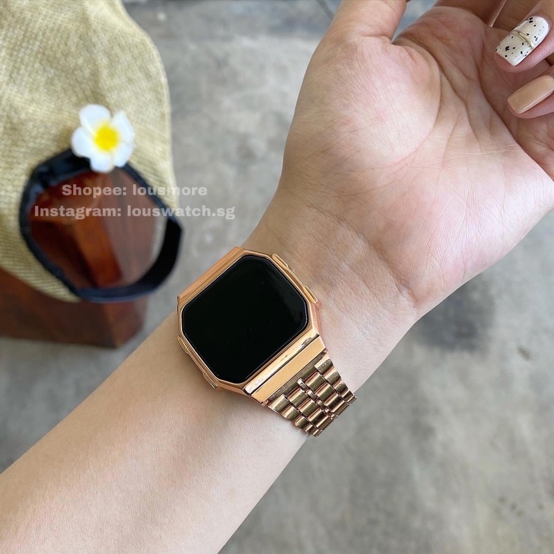 Đồng hồ nam nữ CA cảm ứng tráng gương dây thép cao cấp DHG1 LOUSMORE