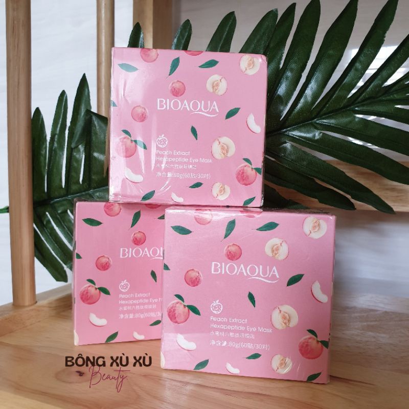 Mặt Nạ Mắt Trái Đào Bioaqua Hộp 60 Miếng Nội Địa Trung