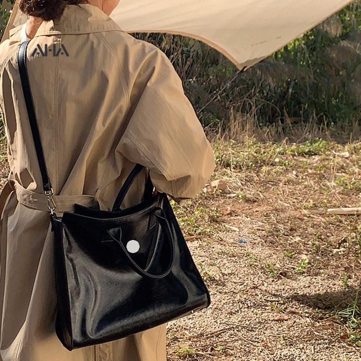 Túi xách AHA official chất liệu da mềm cỡ lớn thiết kế mới cao cấp thời trang cho nữ