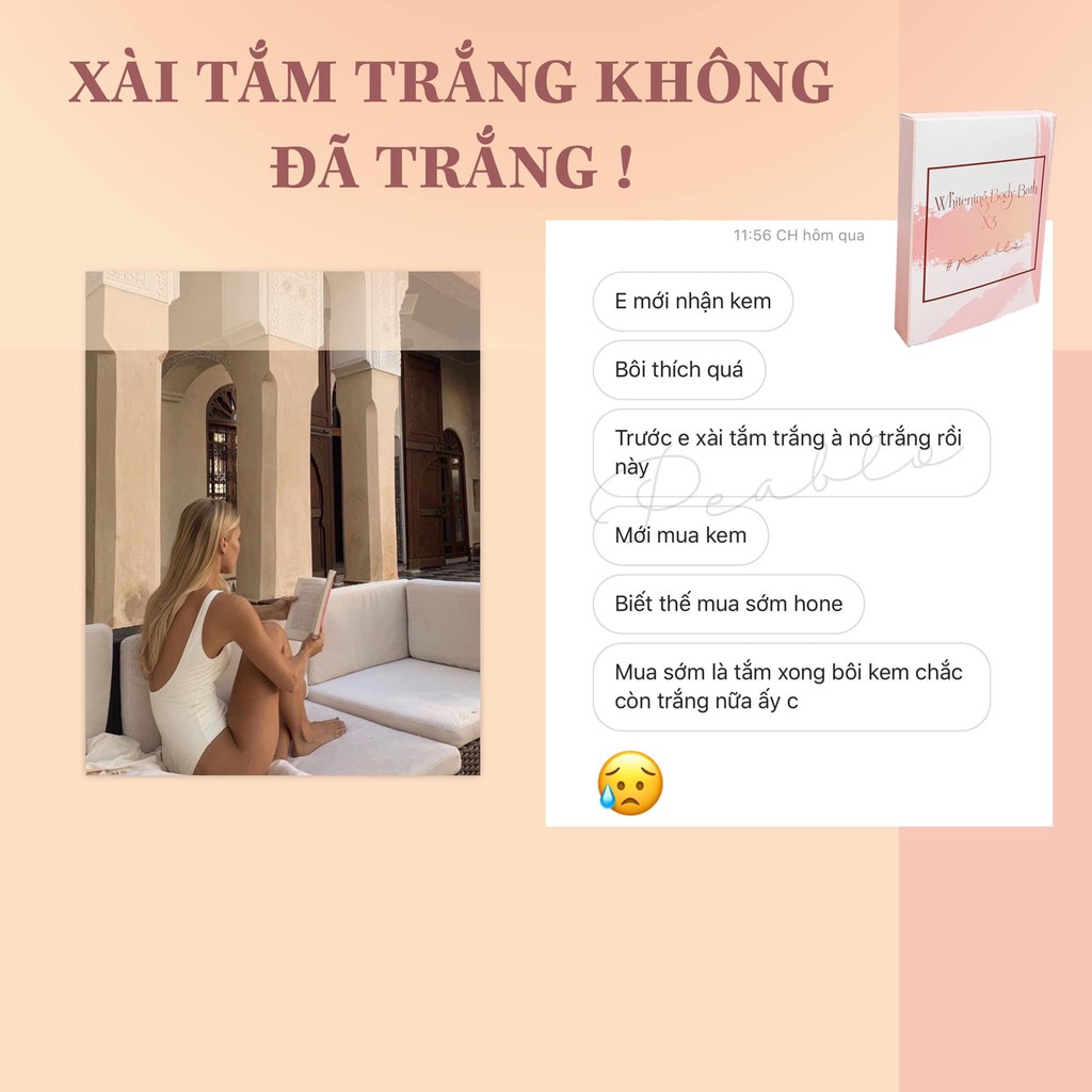 TẨY TẾ BÀO CHẾT CHUYÊN SÂU - BẬT TONE X3 (kèm quà xinh)