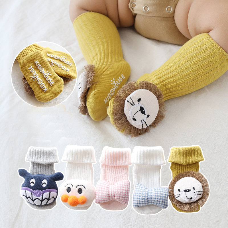 Tất Cotton In Họa Tiết Hoạt Hình 3d Xinh Xắn Cho Bé