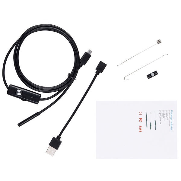 Queen Endoscope Borescope HD Camera Inspection For Android PC Laptop Tablet Waterproof LED,3#