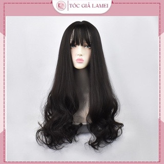 Tóc giả nữ cả đầu ❤️freeship❤️ tóc giả nguyên xoăn 48cm 8243