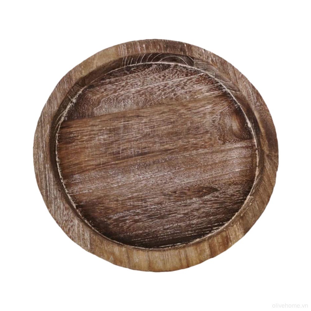Khay Gỗ Đựng Trái Cây Để Bàn Trang Trí Phong Cách vintage