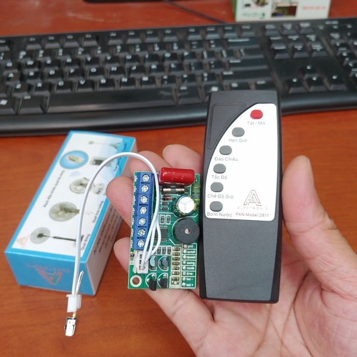 Mạch điều khiển từ xa và remote - Biến quạt thường thành quạt điều khiển (VN).