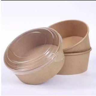 10 chiếc bát giấy Krap nắp Pet trong 1000ml