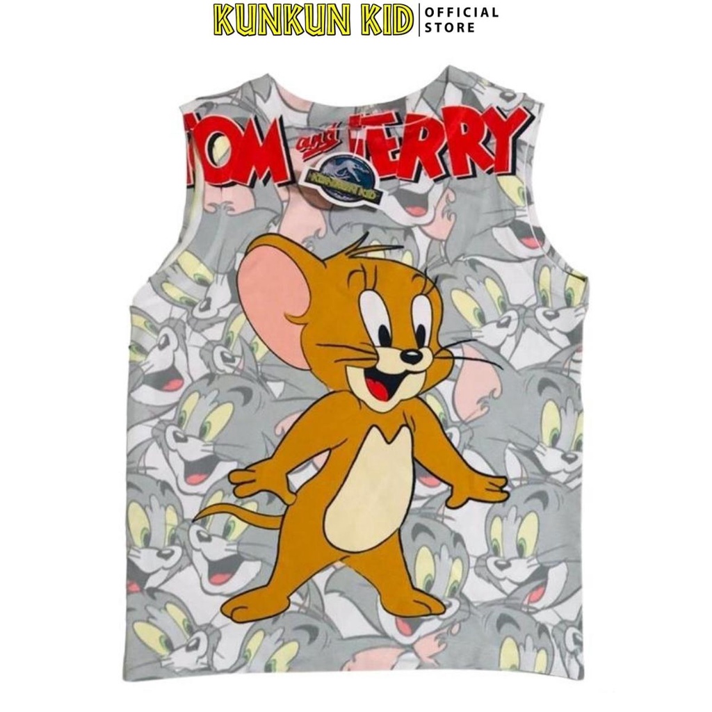Quần áo bé trai thun lạnh in hình chuột mickey KUNKUN KID BL208