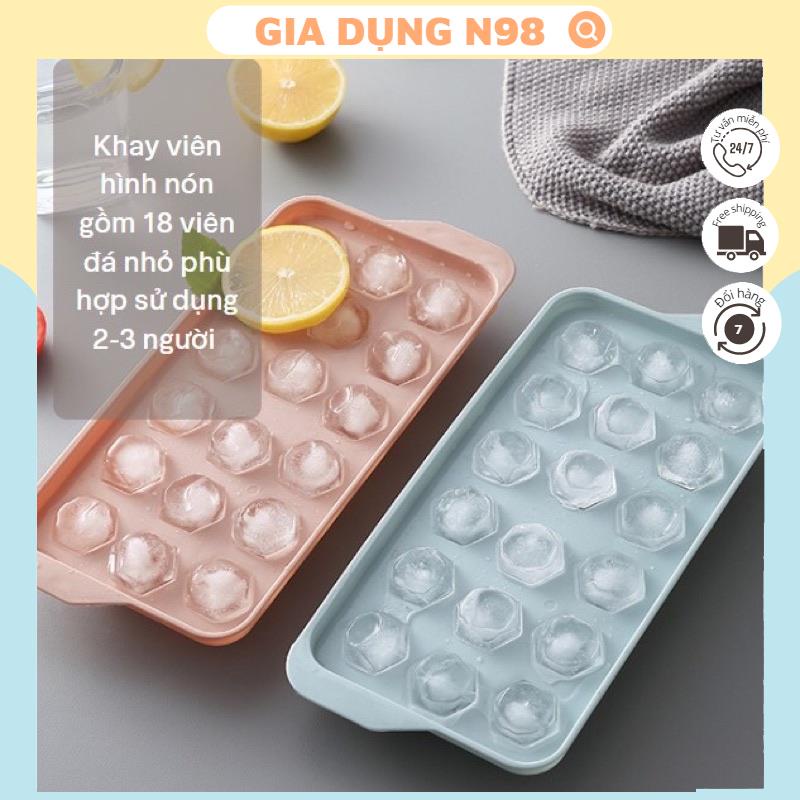Khuôn Thạch Bi Nhựa Tròn Làm Hoa Quả Trái Cây/ Khuôn Rau Câu, Khay Đá Viên Tròn 33 Viên