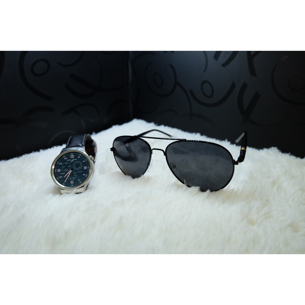 Kính nam thời trang gọng đen | BigBuy360 - bigbuy360.vn