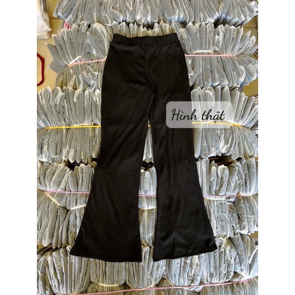 Quần ống loe hack chiều cao, quần dài ông loe vải mềm mịn tôn dáng - 25 Store