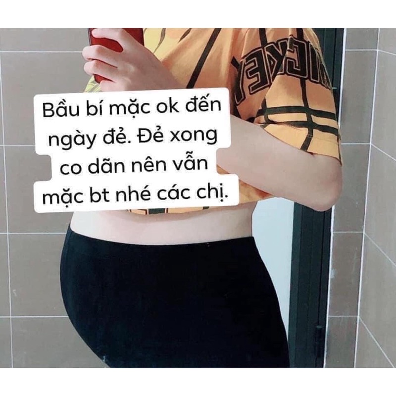 Quần Legging Bầu Co Dãn Thái Lan (Legging Cho Người Béo)