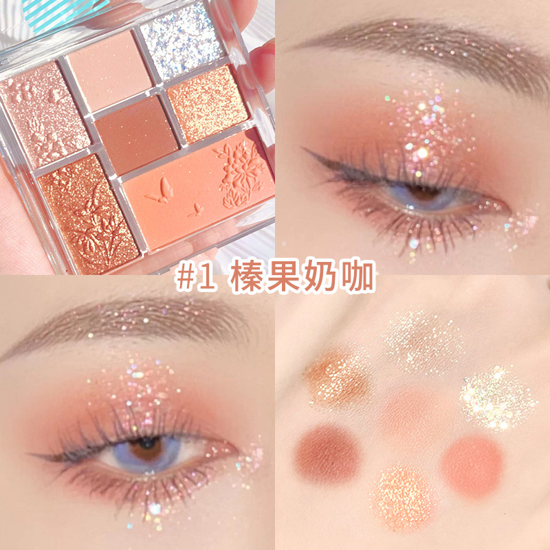 [Hàng mới về] Bảng phấn mắt 7 màu ánh ngọc trai lấp lánh tông màu đất đẹp mắt | BigBuy360 - bigbuy360.vn