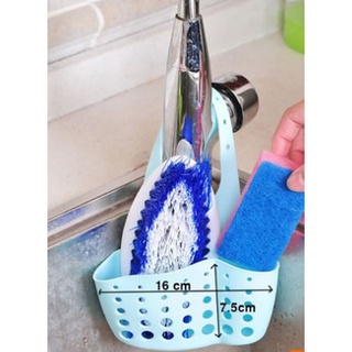 Giỏ silicon treo bồn rửa chén , túi giỏ silicon treo bồn rửa chén bát đựng miếng rửa chén tiện lợi