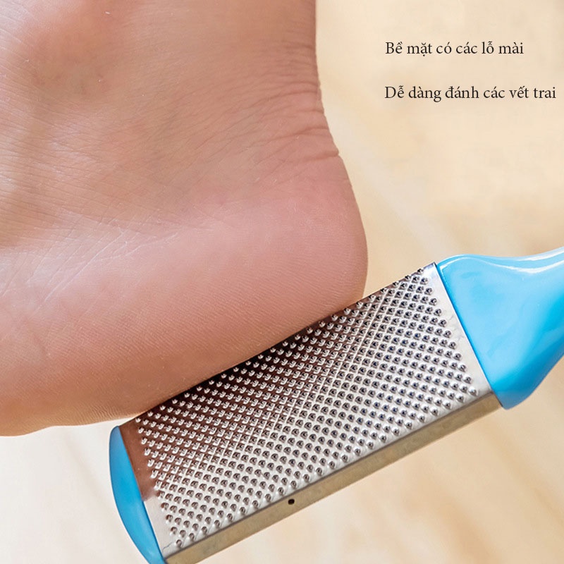 Chà gót chân - Dụng cụ chà gót chân mặt kim loại làm sạch tế bào chết