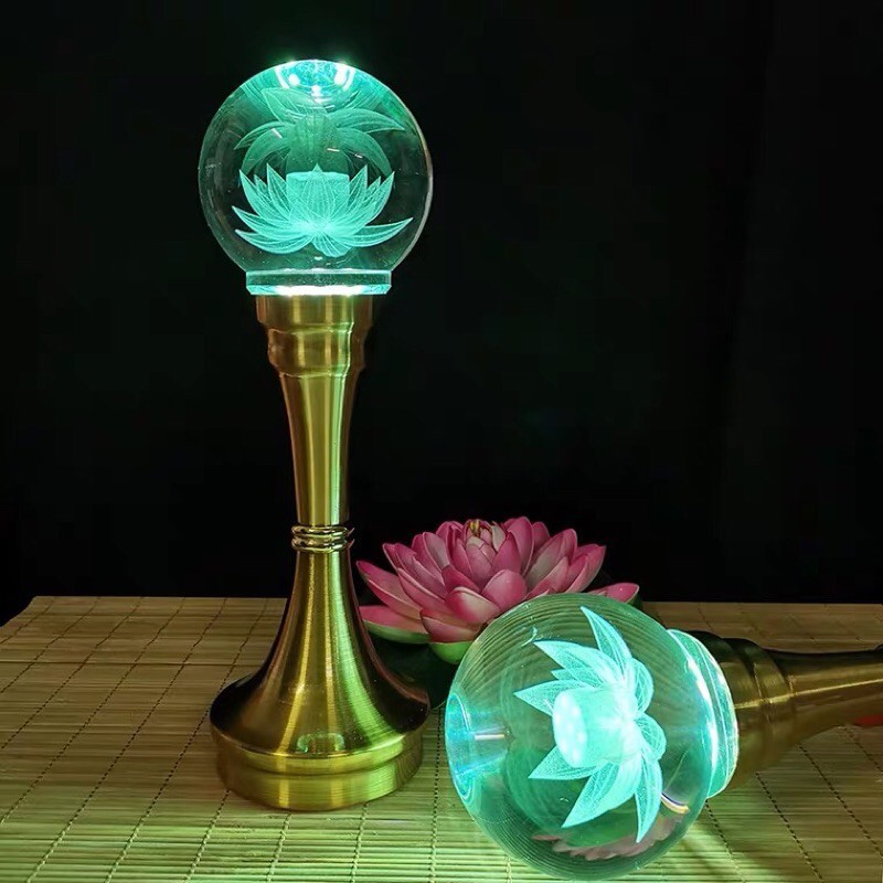 CÂY ĐÈN LED HOA SEN THÂN ĐẾ HỢP KIM | BigBuy360 - bigbuy360.vn