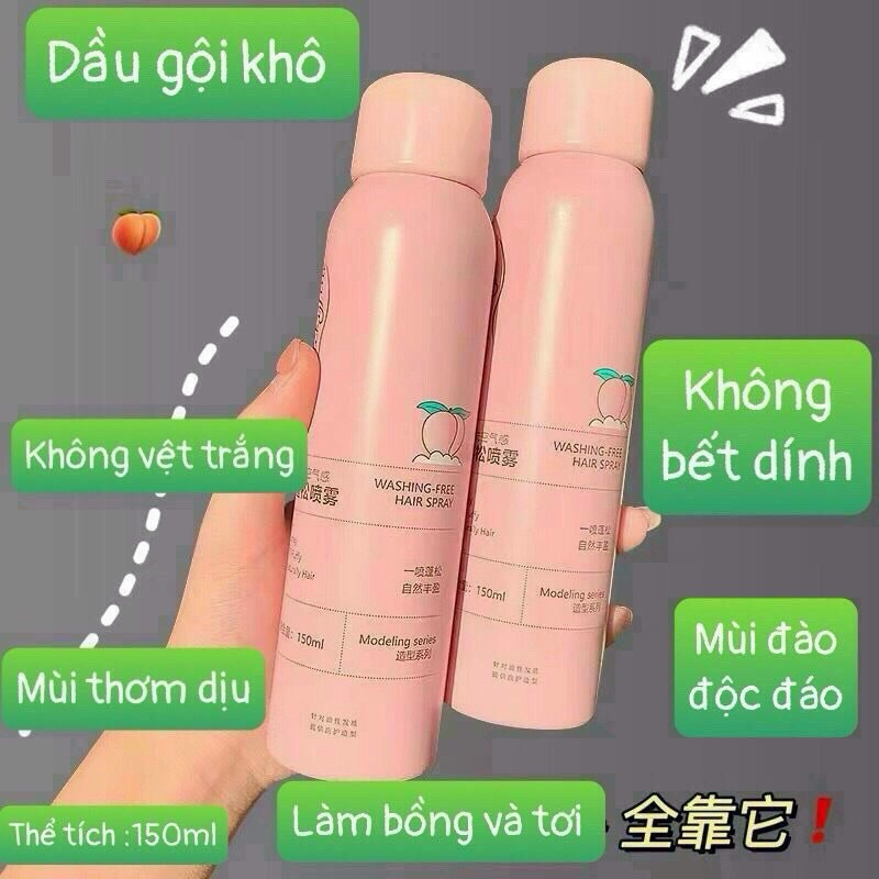 Gội khô đào Lucky Fine 150ml