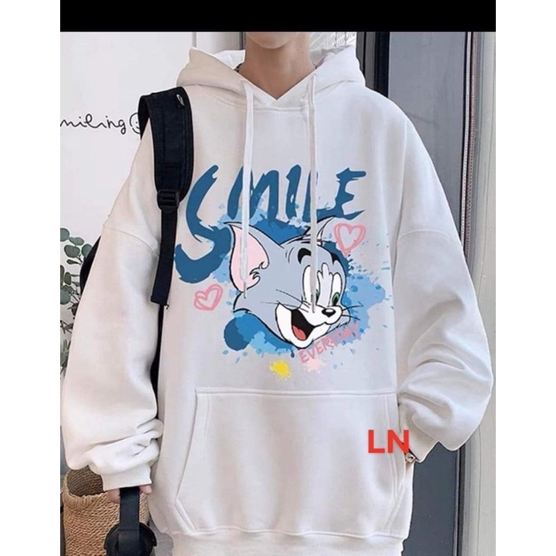 Áo hoodie mèo SMILER LN11