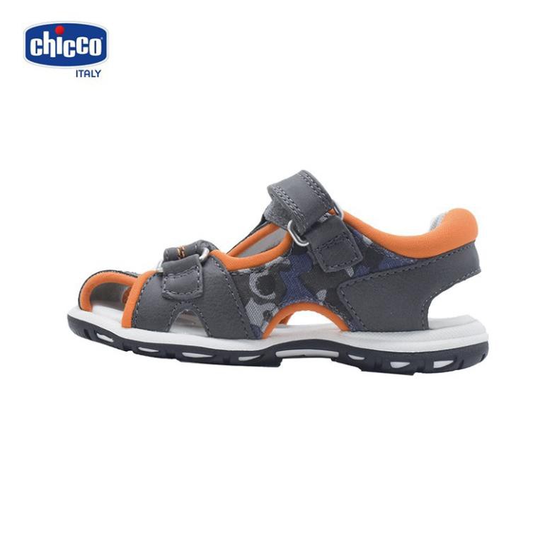 Sandal mát-xa chân bé Chicco - Ghi cam