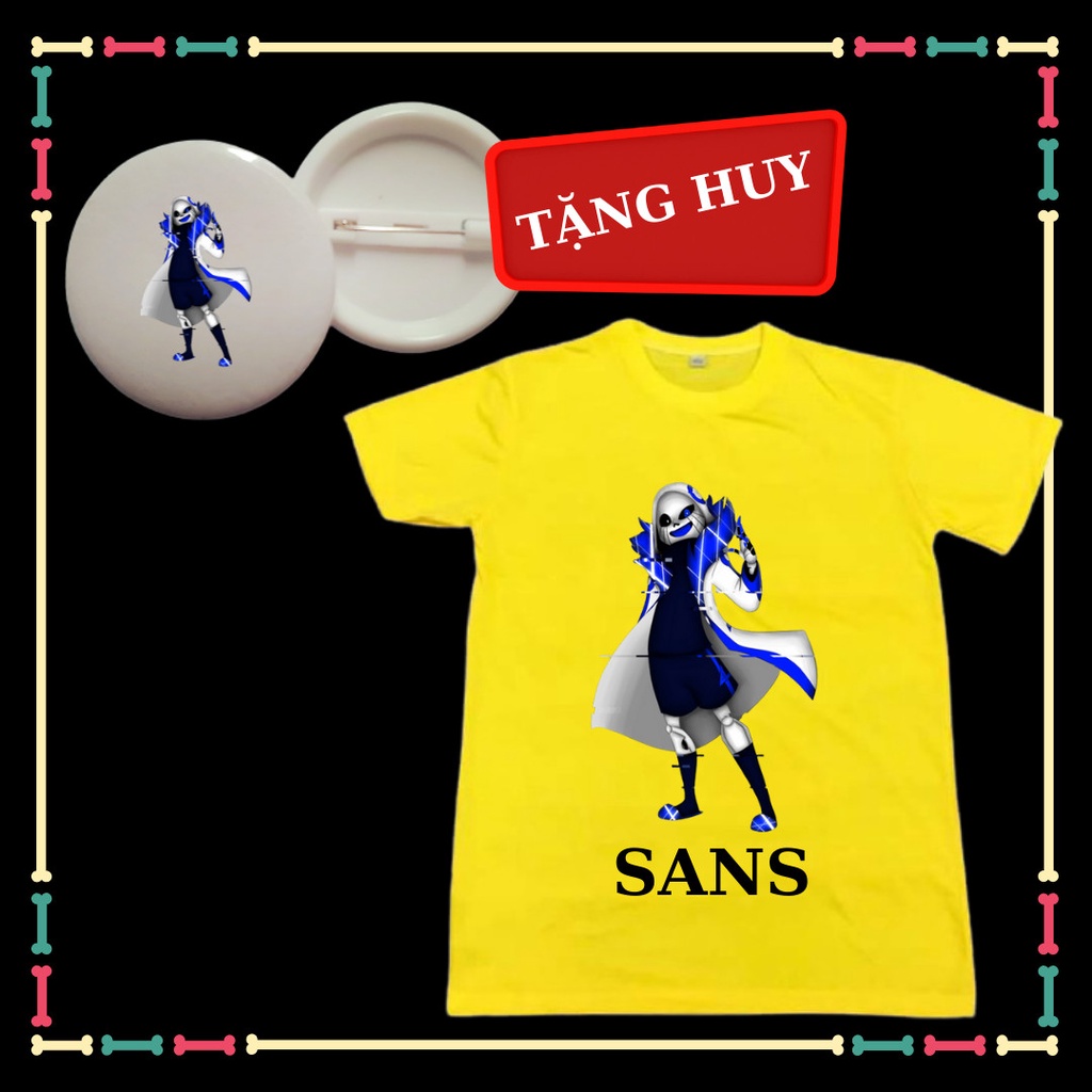 Tặng Huy Hiệu Áo Error 404 Sans siêu ngầu cho bé trai bé gái đủ size áo từ 10kg đến 90kg