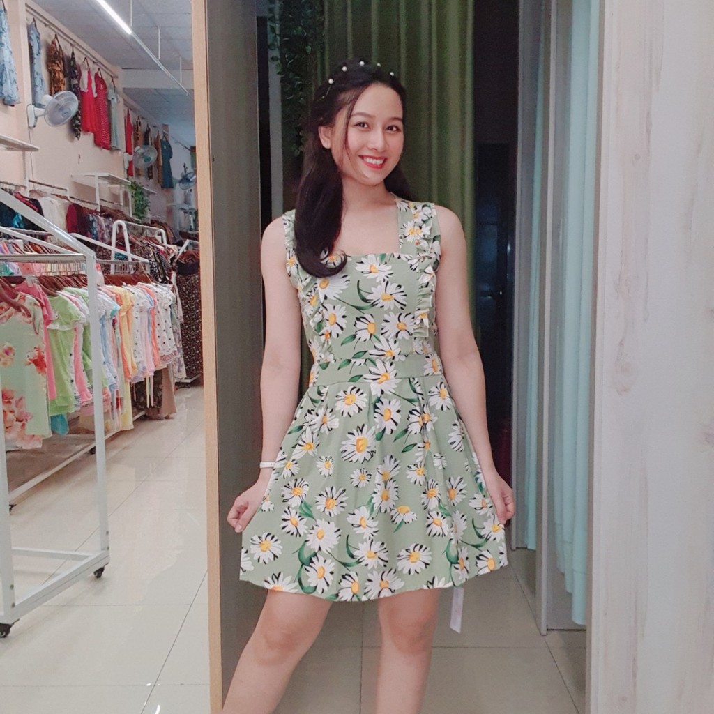 Đầm/Jumpsuit Ngắn Hoa