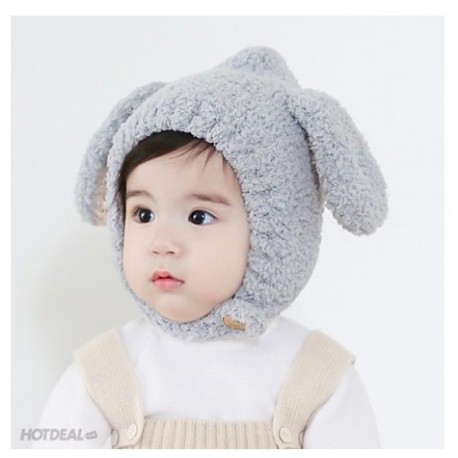 Mũ trùm đầu tai cừu cho bé cực xinh cực ấm hàng đẹp, Mũ len cừu cho bé trai bé gái