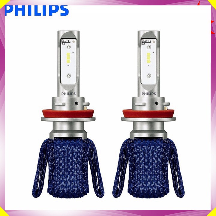 Bóng đèn pha Led siêu sáng  11366UEX2 - 6000K thương hiệu cao cấp Philips dùng cho các loại xe có chân cắm H8/H11/H16