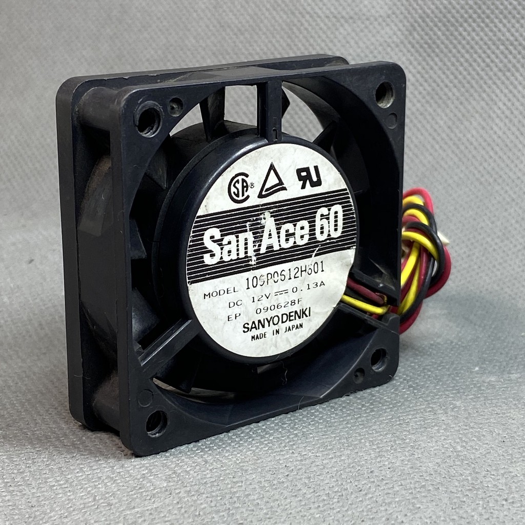 QUẠT 6 cm,dày 2 cm Sanyo 12V 0.13A. Gió siêu êm, San Ace 60, 109P0612H601