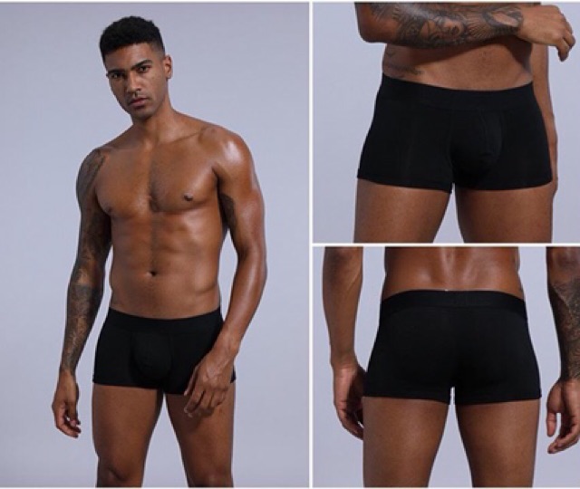 Quần lót nam dạng đùi thun cotton màu trơn