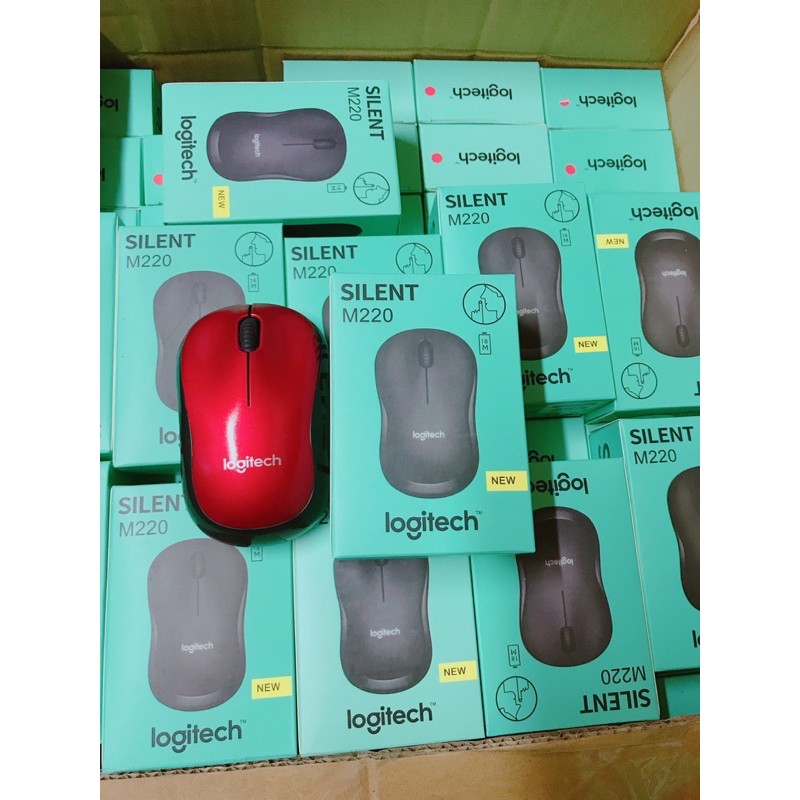 Chuột Máy Tính Không Dây Logitech M220 Nhỏ Gọn Thiết Kế Trẻ Trung Không Gây Tiếng Ồn