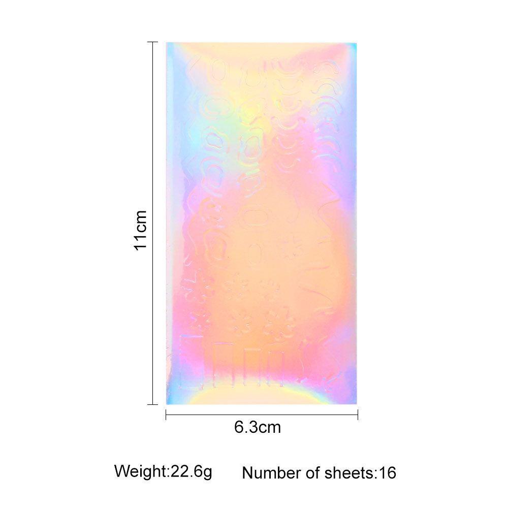 Miếng Dán Trang Trí Móng Tay Tự Dính Màu Cực Quang Mới